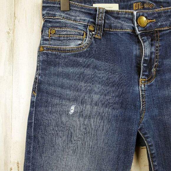 Kut from the Kloth Toothpick Skinny Denim Jeans Blue Size 2s - Picture 10 of 13